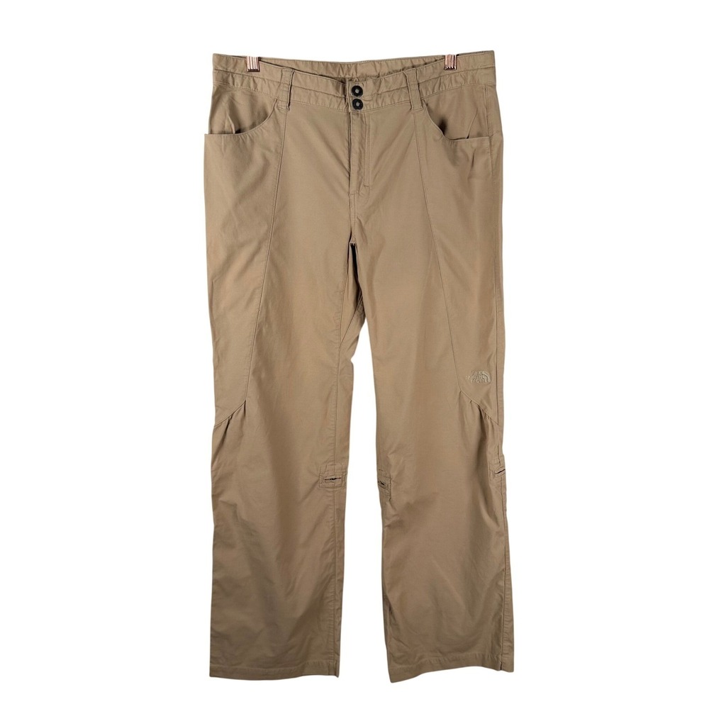 The North Face Womens 12 Khaki Convertible Roll Up Hiking Pants 31" Inseam